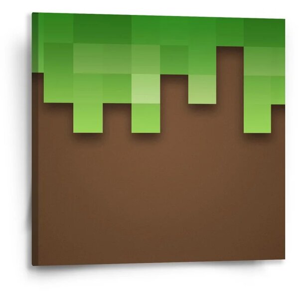 Sablio Obraz Green Blocks 2 - 50x50 cm