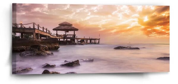 Sablio Obraz Hmla nad mrakodrapmi - 110x50 cm