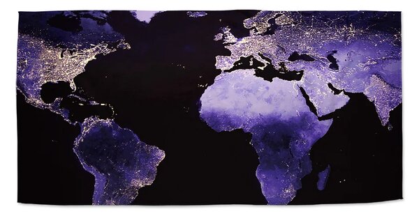 Sablio Uterák Svetelná mapa sveta - 30x50 cm