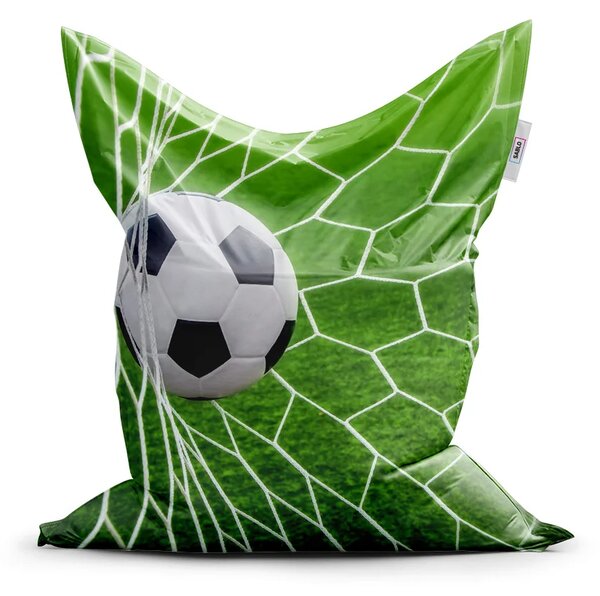 Sablio Sedací vak Futbalová lopta v bráne - 150x100 cm