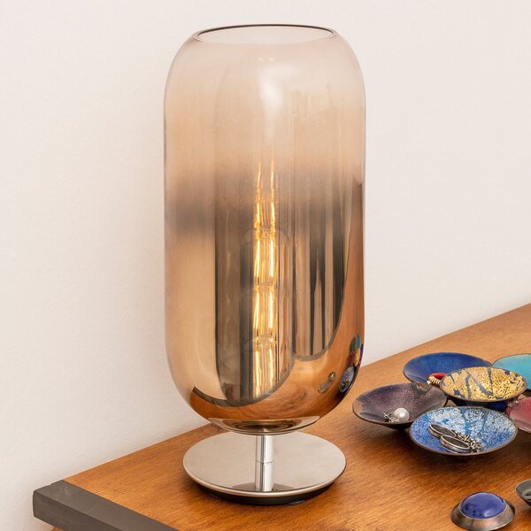 Stolové Lampa Artemide, Gople, Bronzová / Stará Mosadz, Obývacia izba, Sklo, Dizajnový
