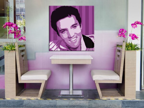 Ručne maľovaný POP Art obraz Elvis Presley (POP ART obrazy)