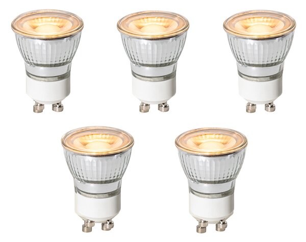 Sada 5 GU10 3-stupňových stmievateľných LED žiaroviek 35 mm 4 W 200 lm 2200 K