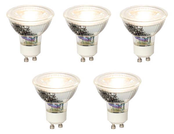 Sada 5 stmievateľných LED žiaroviek GU10 5W 370lm 3000K
