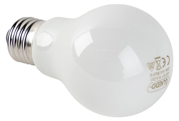 Sada 5 LED žiaroviek s opálovým sklom E27 1W 80lm 2200K