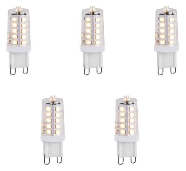 Sada 5 stmievateľných LED žiaroviek G9 1,2 W 100 lm 2700 K