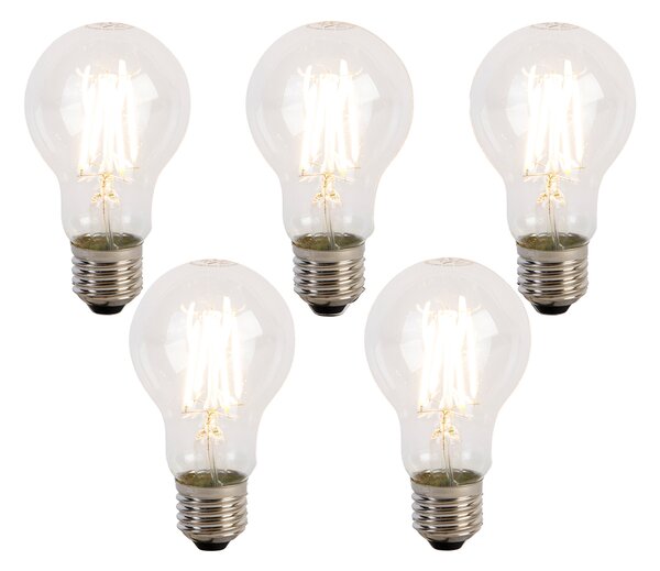 Sada 5 stmievateľných LED žiaroviek E27 s 3 stupňami A60 5W 700 lm 2700K