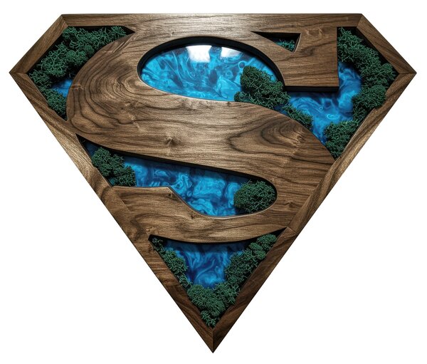 Svietiaci Machový obraz Superman - ľad