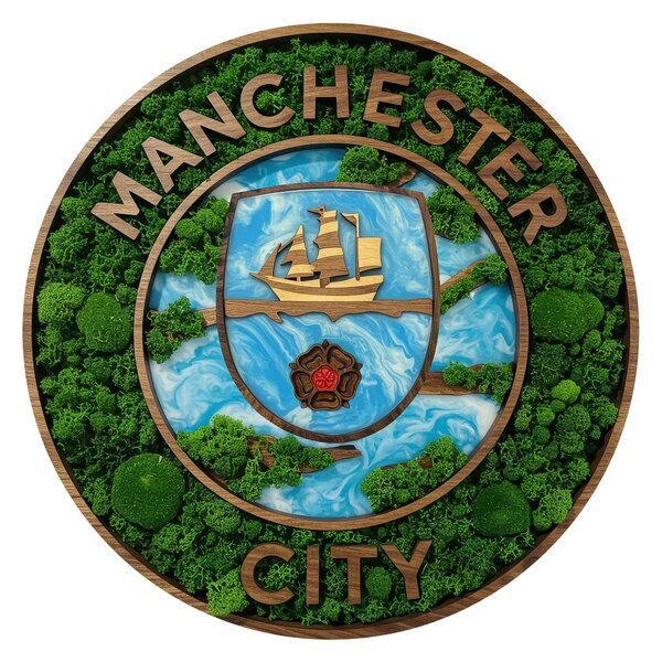 Svietiaci Machový obraz Logo Manchester City
