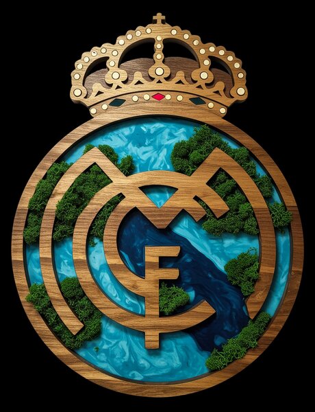 Svietiaci Machový obraz Logo Real Madrid