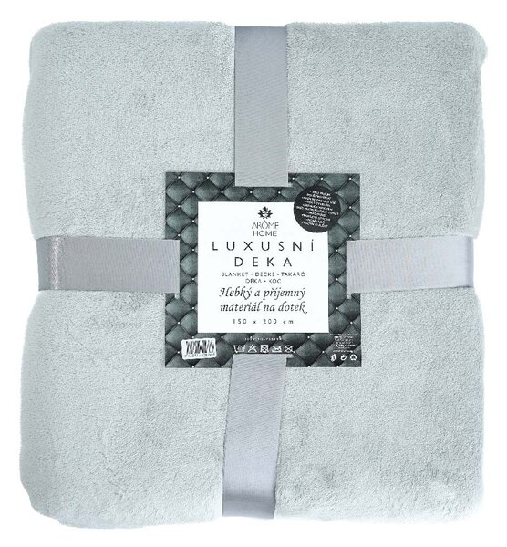 ARÔME HOME Mikroflanelová deka, sivá ARÔME HOME