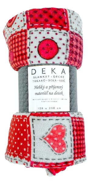 ARÔME HOME Mikroflanelová deka Gombíky ARÔME HOME
