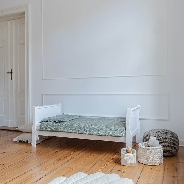 Detská biela postieľka Nobleo Cot bed 140x70