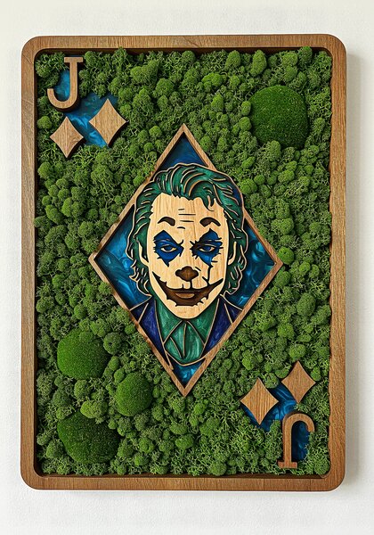 Obraz Moss HDF - Moss Joker Card