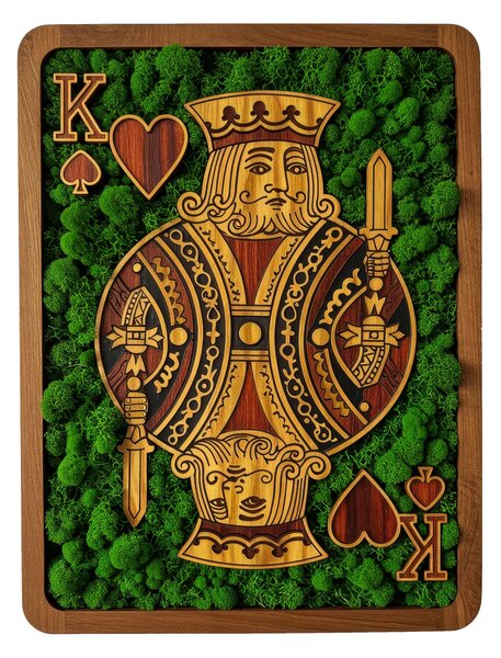 Obraz Moss HDF - Moss King Card