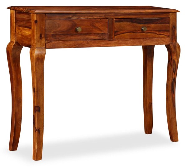Príručný stolík, masívne sheeshamové drevo, 90x32x76 cm