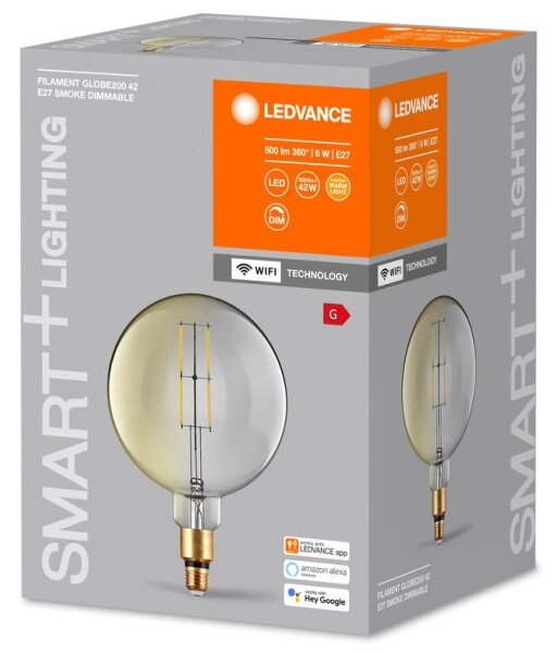 LED Stmievateľná žiarovka SMART+ GLOBE G200 E27/6W/230V 2500K Wi-Fi - Ledvance