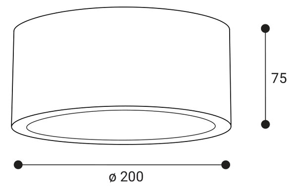 Zápustné svietidlo Gama Surface Kit 23 – Biela