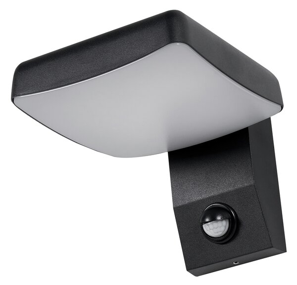 Vonkajšia nástenná LED lampa čierna hliník matný povrch moderný štýl záhrada terasa