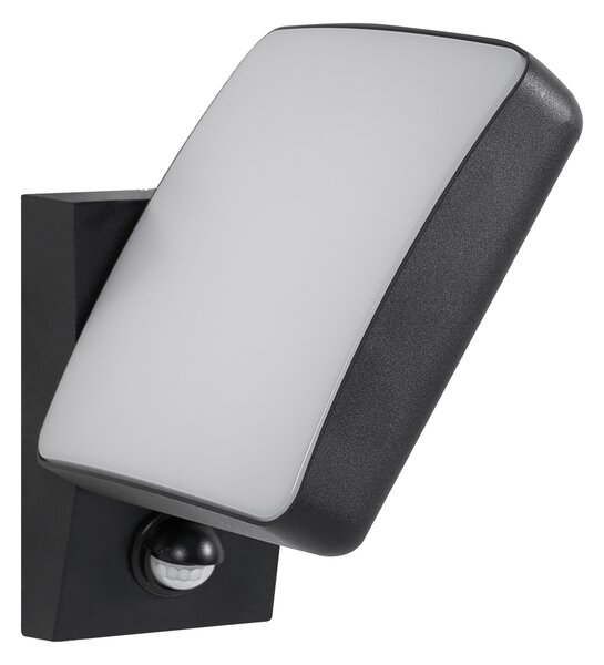 Vonkajšia nástenná LED lampa čierna hliník matný povrch moderný štýl záhrada terasa