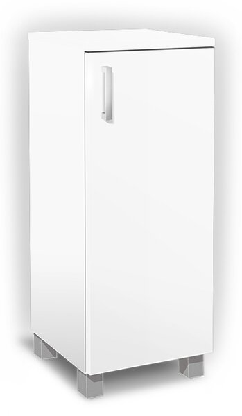 Kúpeľňová skrinka K6 farba korpusu: Bielý, farba dvierok: Bielé lamino