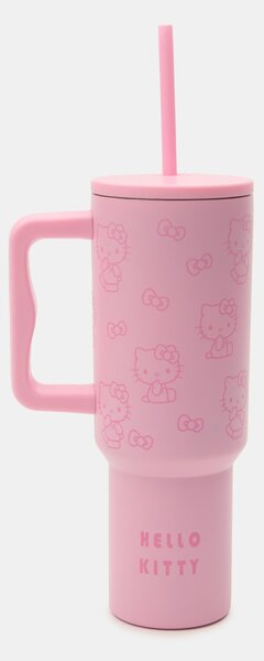 Sinsay - Termohrnček s rukoväťou a slamkou Hello Kitty - viacfarebná