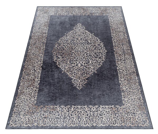 Ayyildiz , Kusový koberec Fiesta 4303 black, 80x150, čierna, chodba / predsieň