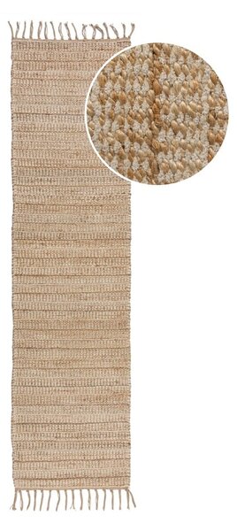 Koberec behúň v prírodnej farbe 60x230 cm Levi - Flair Rugs