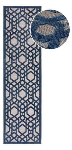 Modrý vonkajší koberec 230x66 cm Oro - Flair Rugs