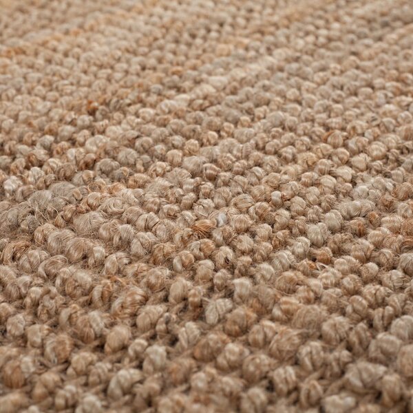 Ručne tkaný jutový behúň v prírodnej farbe 60x150 cm Jute Boucle – Flair Rugs