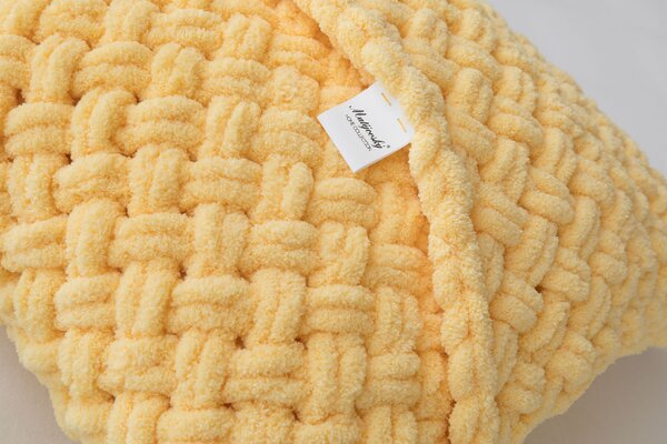 Obliečka na vankúš Knittingly vanilkově žlutý Mikropolyester 40/40