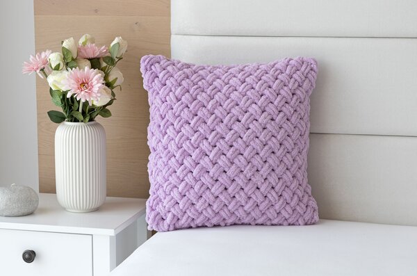 Obliečka na vankúš Knittingly lila Mikropolyester 40/40