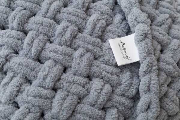 Obliečka na vankúš Knittingly středně šedý Mikropolyester 40/40