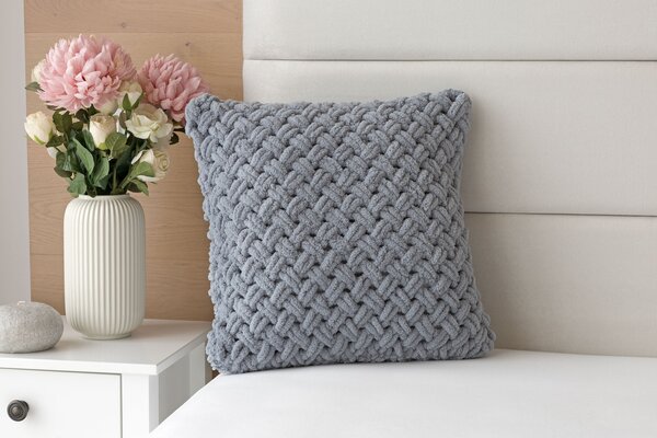 Obliečka na vankúš Knittingly středně šedý Mikropolyester 40/40