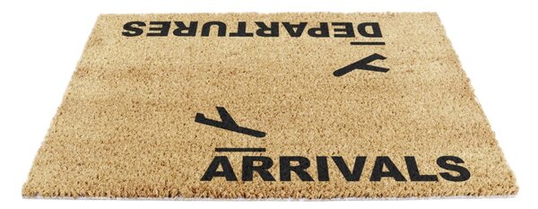 Rohožka z kokosového vlákna 40x60 cm Arrivals and Departures – Artsy Doormats