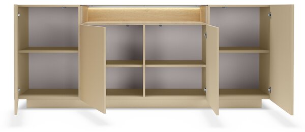 Široká komoda Hiro - kapučínová