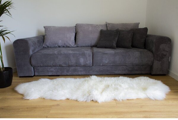 Ovčia kožušina double biela 180x65 cm