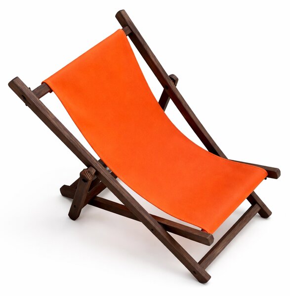 Drevené lehátko oranžová