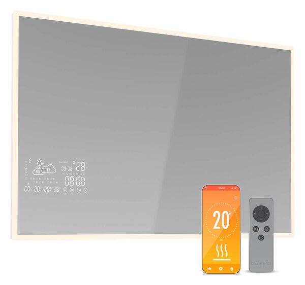 Blumfeldt Infračervený ohrievač, Smart Mirror, Infračervené žiarenie, 500 W, IP44