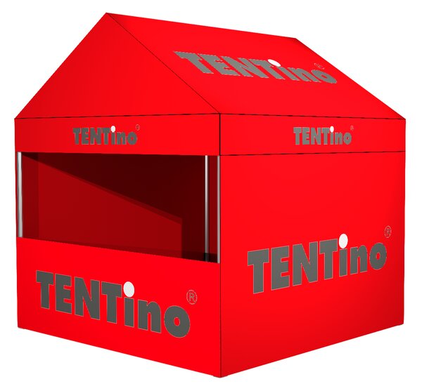 TENTino SET - Nožnicový párty stan 3x3 m GABLED s jednostrannou potlačou Plachtovina (nůžk.stany s potiskem): polyester 230 g/m2, Typ konštrukcie: GABLED, POTLAČ - strecha + bočnice: pouze střecha
