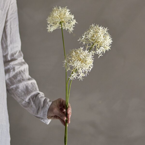 Umelá kvetina Allium White 63 cm