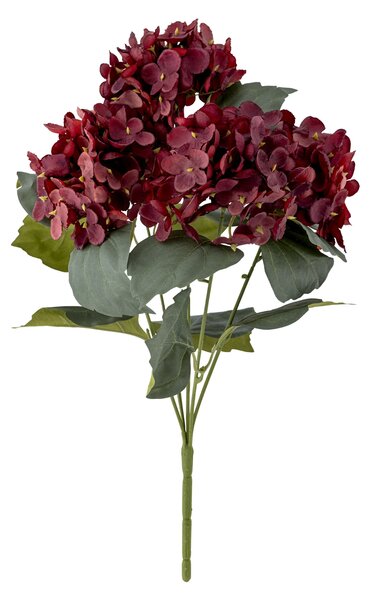 Umelá kvetina Hydrangea Red 38 cm
