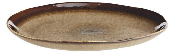 Kameninový tanier Brown 27 cm