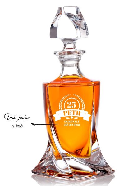 Dekorant Crystalite Bohemia karafa na whisky DOKONALÝ