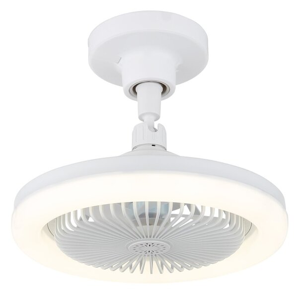 Globo 03680W LED ventilátor s osvetlením LIDEA | 20W integrovaný LED zdroj | 1480lm | 3000-6500K | ventilátor