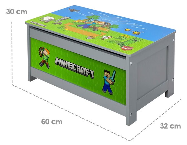 TRUHLICA viacfarebná Minecraft - Detské izby