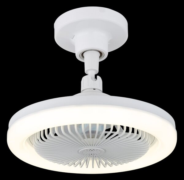 Globo 03680W LED ventilátor s osvetlením LIDEA | 20W integrovaný LED zdroj | 1480lm | 3000-6500K | ventilátor