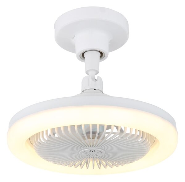 Globo 03680W LED ventilátor s osvetlením LIDEA | 20W integrovaný LED zdroj | 1480lm | 3000-6500K | ventilátor