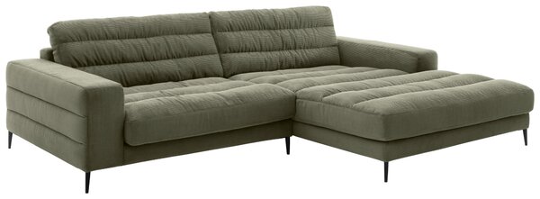 ROHOVÁ SEDAČKA, textil, kompozitné drevo, olivovozelená Dieter Knoll - Sedačky
