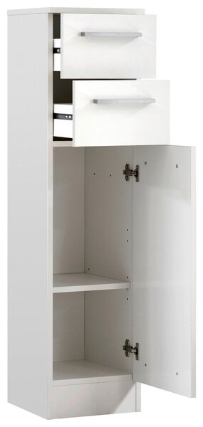 SPODNÁ SKRINKA, biela, biela, 30/119/33 cm Carryhome - Kúpeľňové skrinky